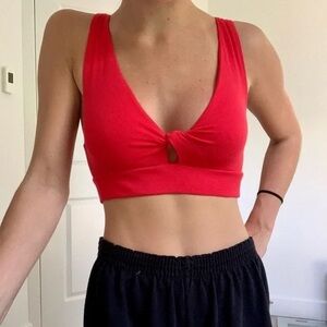 Aritzia cropped red Sunday best tank
